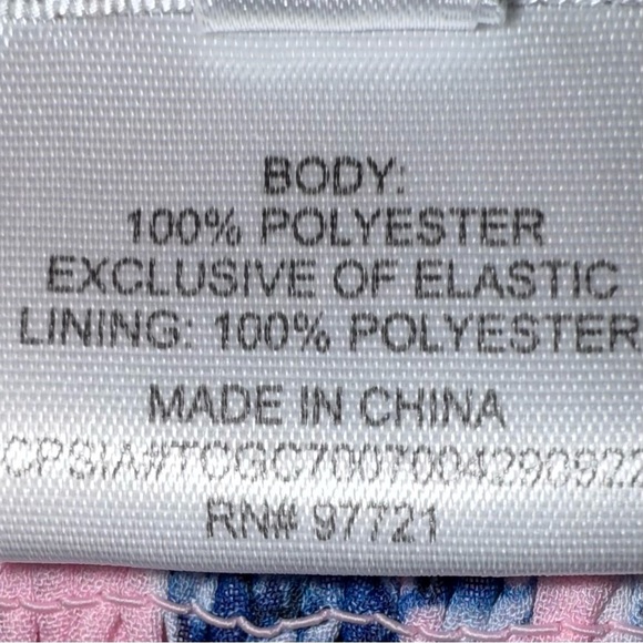 Blush by Us Angels Pink Dress with Blue Floral Pattern - Picture 3 of 5